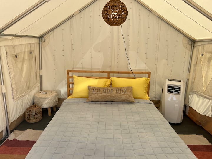 The JoieStarlite Glampground Campsites for Rent in Lorena, Texas