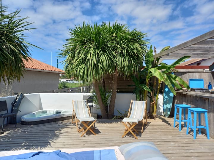 Maison Chaleureuse Avec Jacuzzi, La Plage à Pied - Saint-Jean-de-Luz