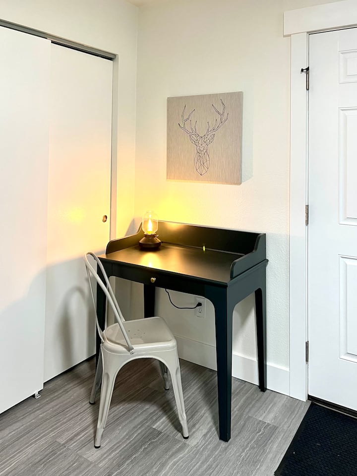 Work space in 3rd bedroom on main floor. 