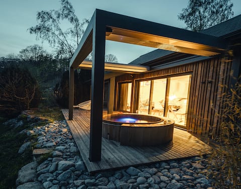 Romantic Lodge with Private "Songe" SPA