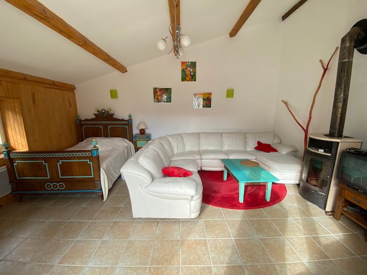 Partie Sud D´une Maison Dans La Canopée Ardéchoise - Saint-Bonnet-le-Froid