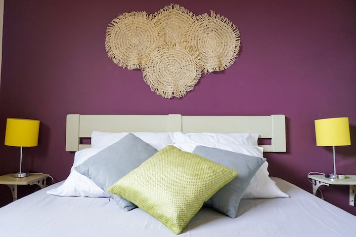 Queen bed with premium mattress