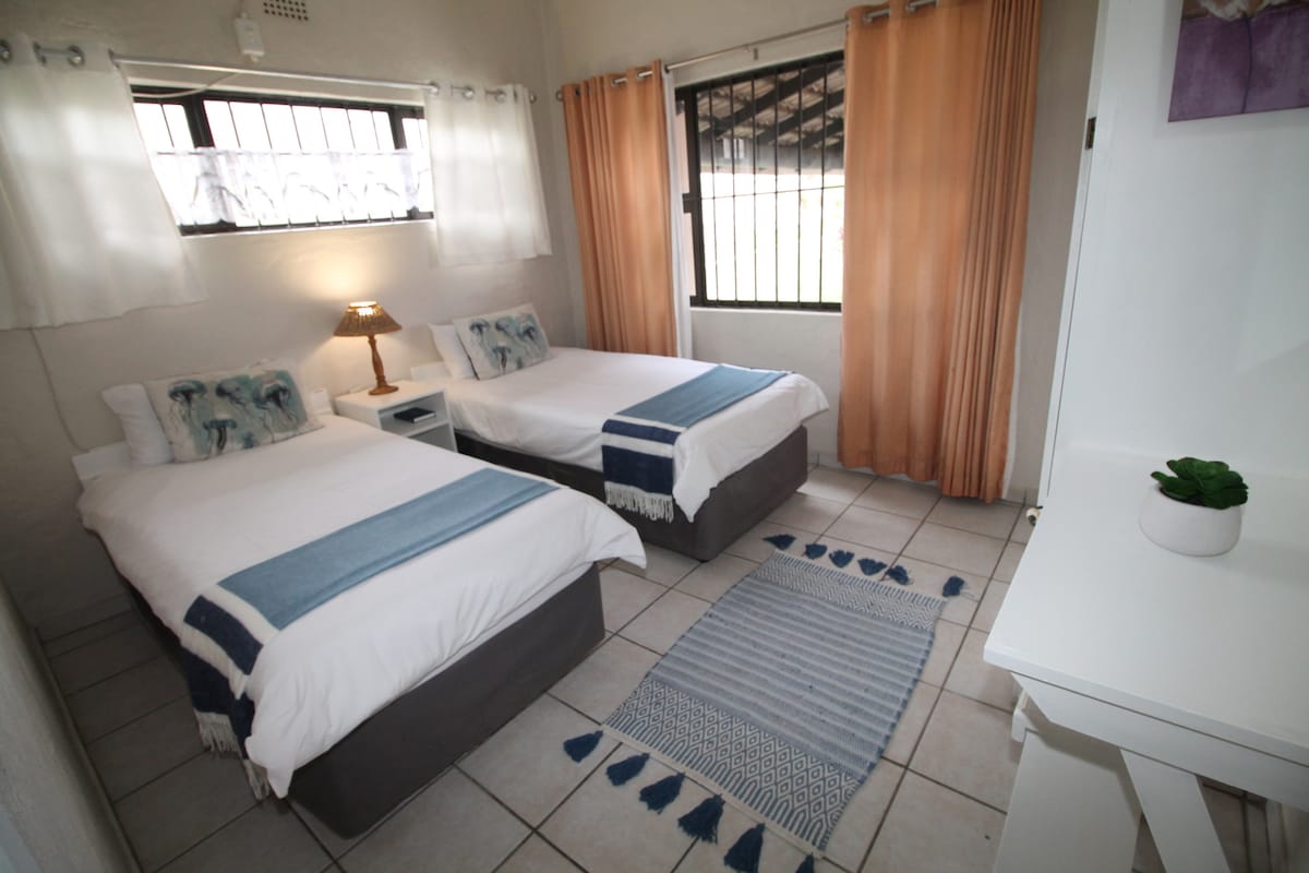 Natspat 9 - Segundo dormitorio con dos camas individuales, apartamento adecuado para autoservicio.