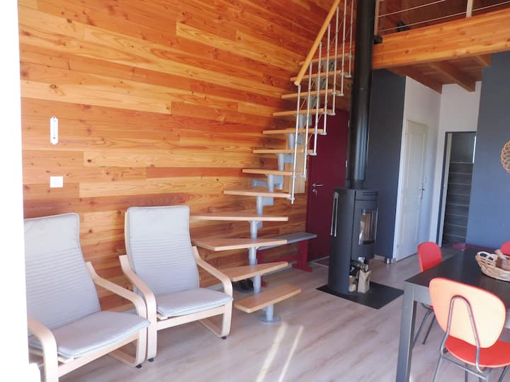 Confortable Maison En Bois - Aveyron