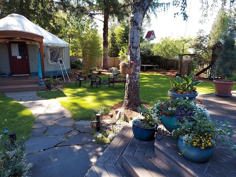 Garden Home Backyard Yurt Experience