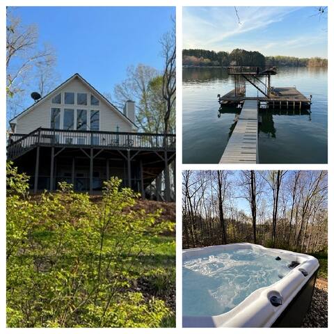 Lake house w/ hot tub, deep water dock, pool table