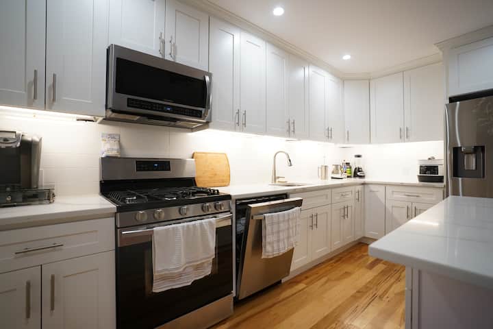King Bed Bedroom With Sofa And Working Space - Dobbs Ferry, NY