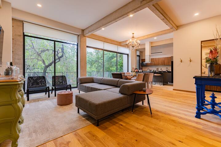 Chic Modern Home with Balcony and Office Space gallery image 3