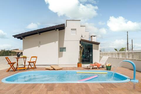 Casinha 1 air-conditioned sleeper and pool c heating