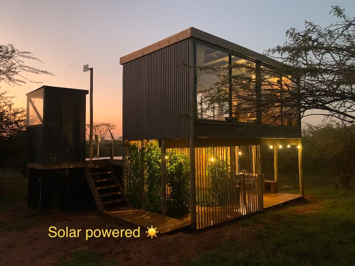 Solar powered treetop cabin @ Mudhouse Zululand