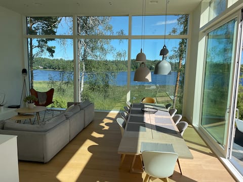 Modern house on the shores of Lake Saimaa