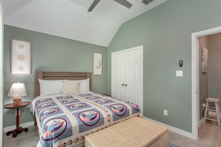 TV added to this secondary bedroom