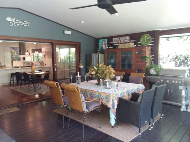 Tropical garden paradise