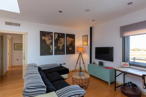Top performing Airbnb: Penthouse Puerta del Sol. Wifi, a/c. in Almería