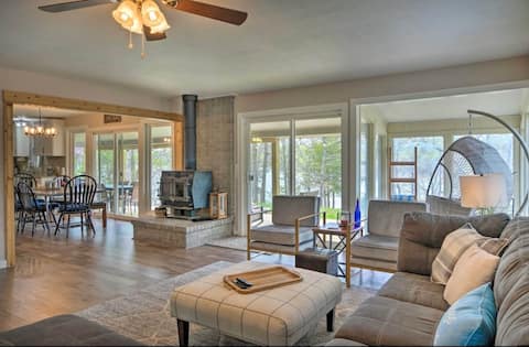 Modern lakefront home w/ amazing views