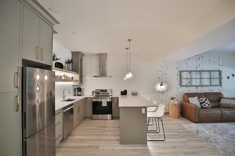 Private suite with hot tub