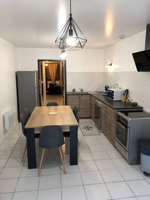 2-bedroom T3 apartment with sofa bed