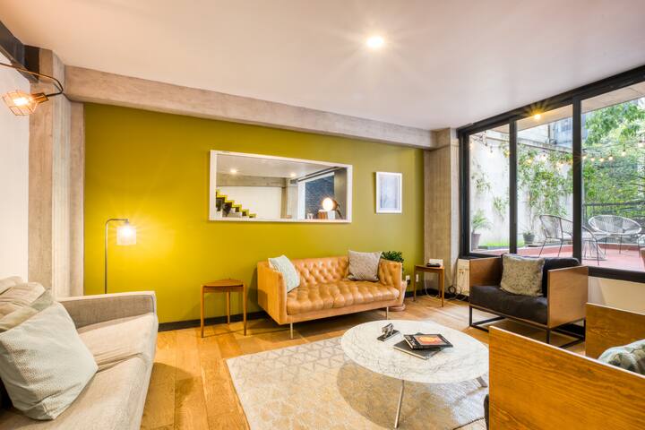 ¡Unique! Roma Town House | 3BR | Terrace gallery image 2