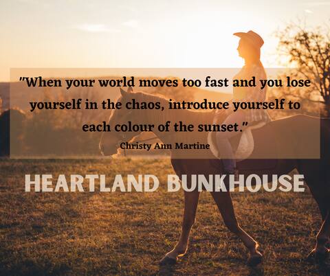 Cozy farm house. Spectacular prairie sunsets.