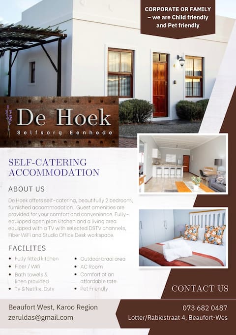 The corner Self-catering unit