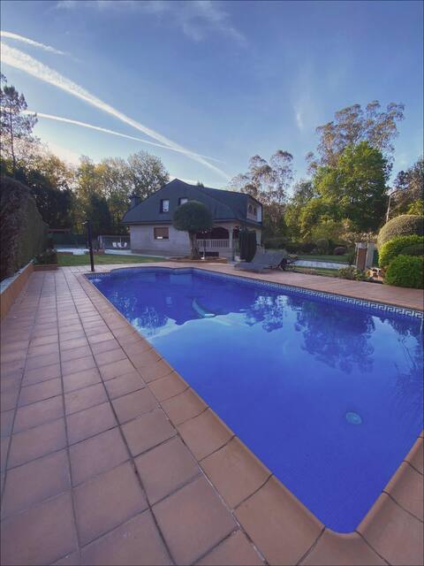 Chalet with pool.