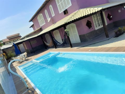 Casarão Violeta: 4 en-suites w/air-conditioning, 500 meters from the beach, Sinuca