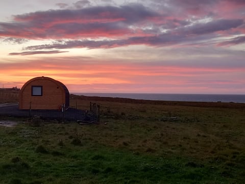 Luxury handcrafted pod with en suite bathroom.