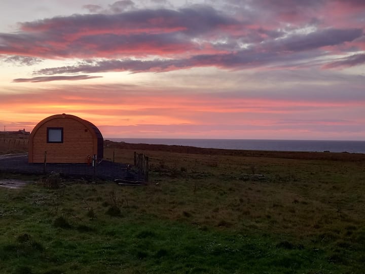 Luxury handcrafted pod with en suite bathroom.