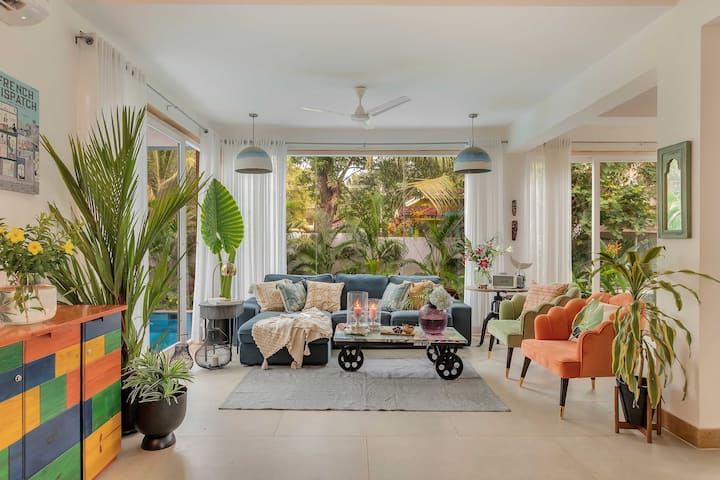 Flores: 3bhk Pvt Pool- Nr Ozran Beach W/caretaker - Goa