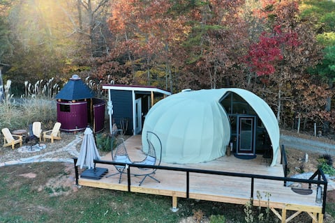 All Utilities! Nautilus Shell Dome ~Sauna ~Views