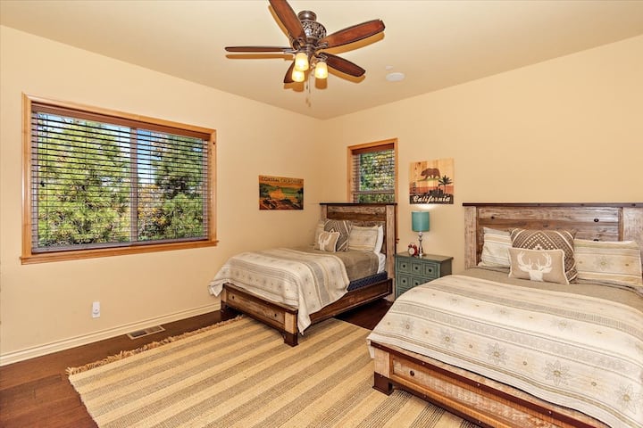 Bedroom #2 is on the main floor.  It has 2 Full size beds and an ensuite bath.