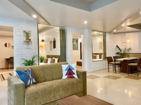 UrbanCove7: Bohemian 2BHK Apt I Ground Floor