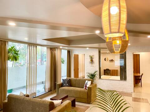 UrbanCove7: Bohemian 2BHK Apt I Ground Floor
