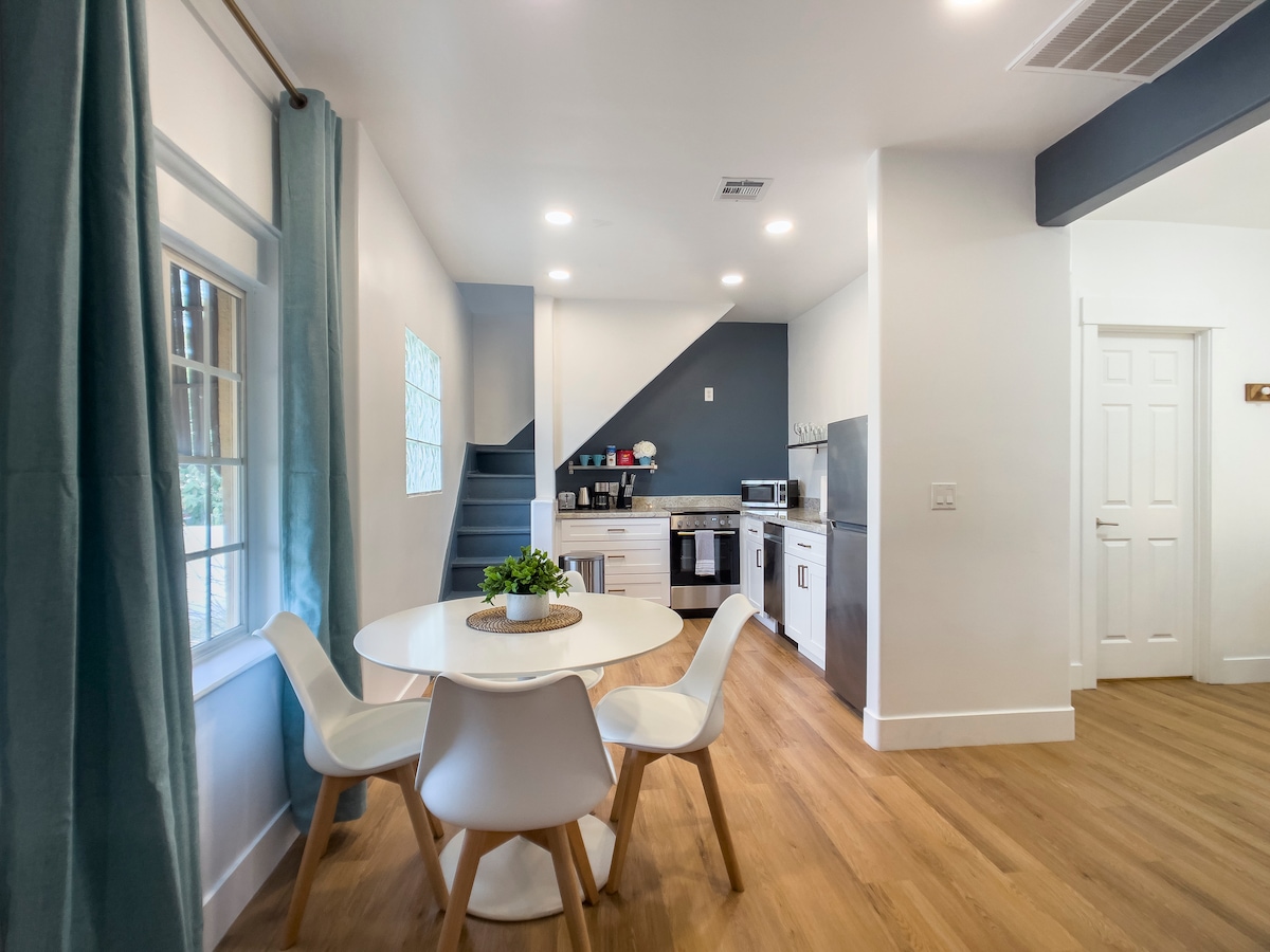 Successful Airbnb property: Walk to Downtown Adobe Courtyard Pets OK 1.5 Baths in Central City