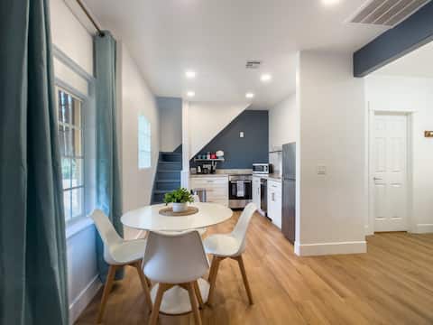 Successful Airbnb property: Walk to Downtown Adobe Courtyard Pets OK 1.5 Baths in Central City