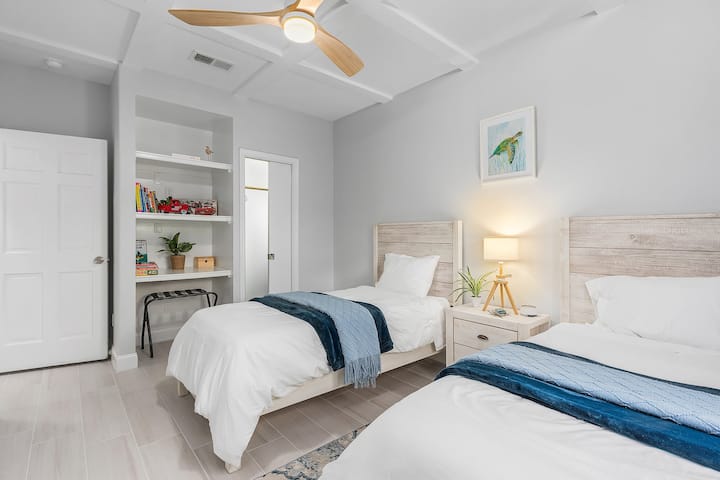 Chumba cha kulala cha mgeni | Vitanda pacha | Kabati