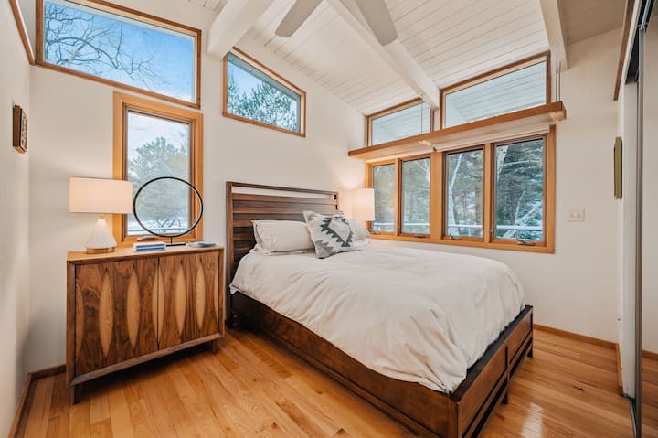 Third main floor bedroom off of the kitchen