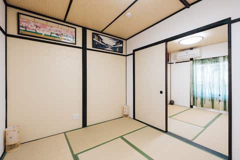 New*ASun* Shinsaibashi W JR Near Namba*Free bike