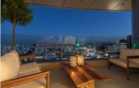 A spectacular suite apartment on a new high rise
