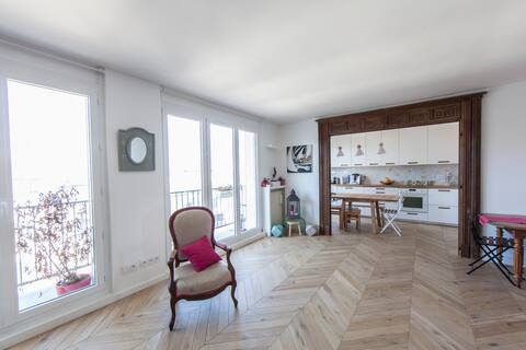Duplex familial standing 133m² 5ch + Paris