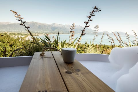 Popular Airbnb listing: Clifftop Cabins Kaikoura - Ruby in Kaikoura District