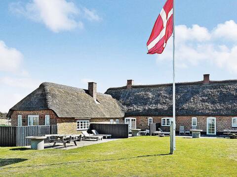 Cozy and large thatched farm in the last row of dunes