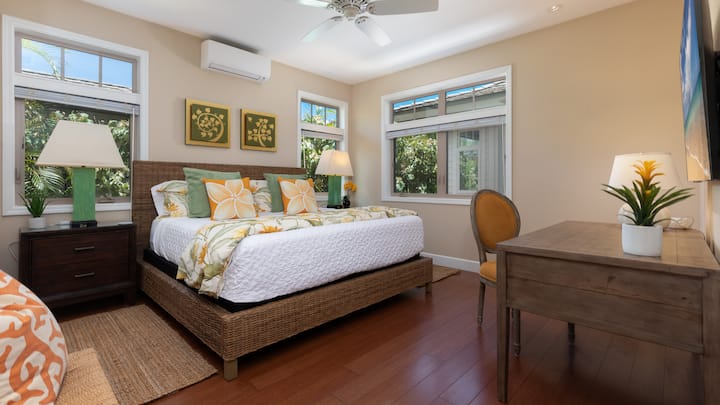 Primary suite #2 with King bed and ensuite bathroom