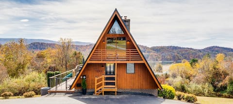 Stargazer Cabin- A Frame w/ Lake & Mountain Views