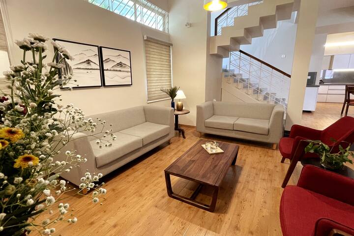 Another view of the living space.