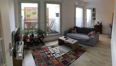 Chill Appartment - Free parking - 15min from Paris