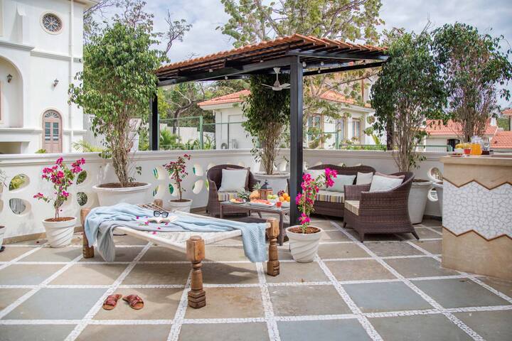 Terrace seating area