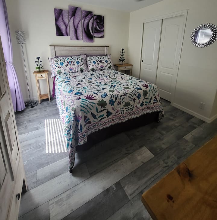 Our ostentatiously Purple Room was created with the Military Child in mind.  In the military, purple and the month of April praise the military child.