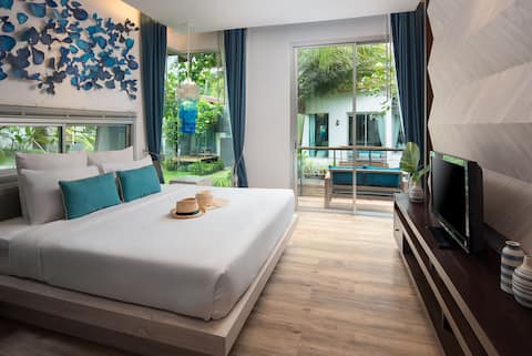 Deluxe Garden Cabana with Private balcony + BF