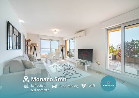 Baie Roquebrune - Terrace sea view - Parking - AJ